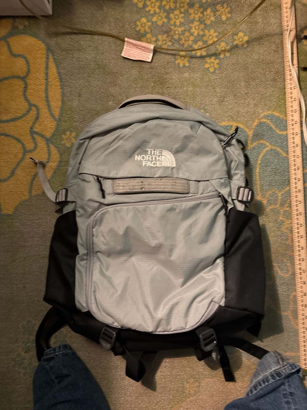 The North Face Router Laptop Backpack FlexVent Light Blue Black